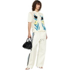 Marni Beige Polo-Collar & Flowers Shirt