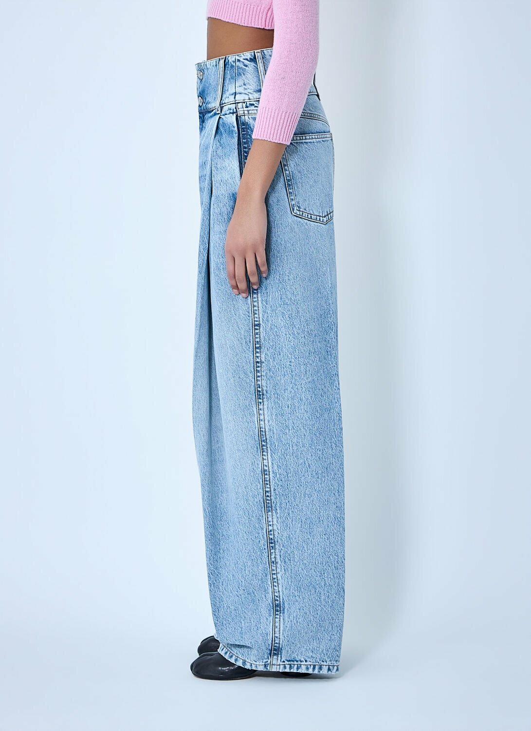 Sportmax Wide-Leg Denim Trousers