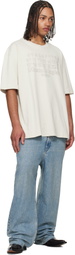 Maison Margiela Off-White Embroidered Logo T-shirt