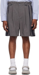 F/CE.® Gray Pleated Shorts