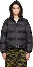 BAPE Black Quilted Down Jacket