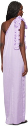 Kika Vargas Purple Aretha Maxi Dress