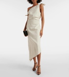 SIR Affogato linen midi dress