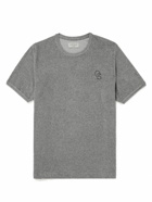 Oliver Spencer - Logo-Embroidered Cotton-Blend Terry T-Shirt - Gray
