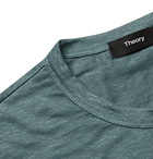 Theory - Essential Stretch-Linen T-Shirt - Teal