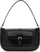 BY FAR Black Miranda Semi Patent Leather Shoulder Bag