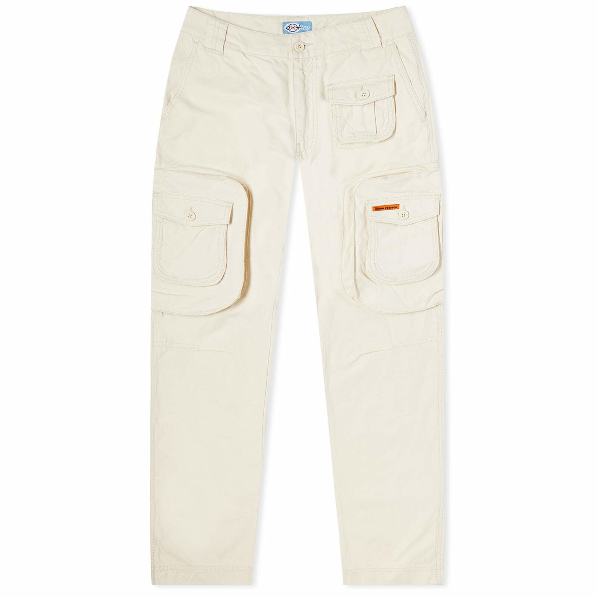 Heron Preston Women's Ex-Ray Canvas Cargo Pants in White