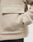 Calvin Klein Jeans TEXTURED WOOL JACKET Beige Mens Bomber Jacket