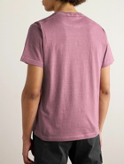 Stone Island - Logo-Appliquéd Garment-Dyed Cotton-Jersey T-Shirt - Pink