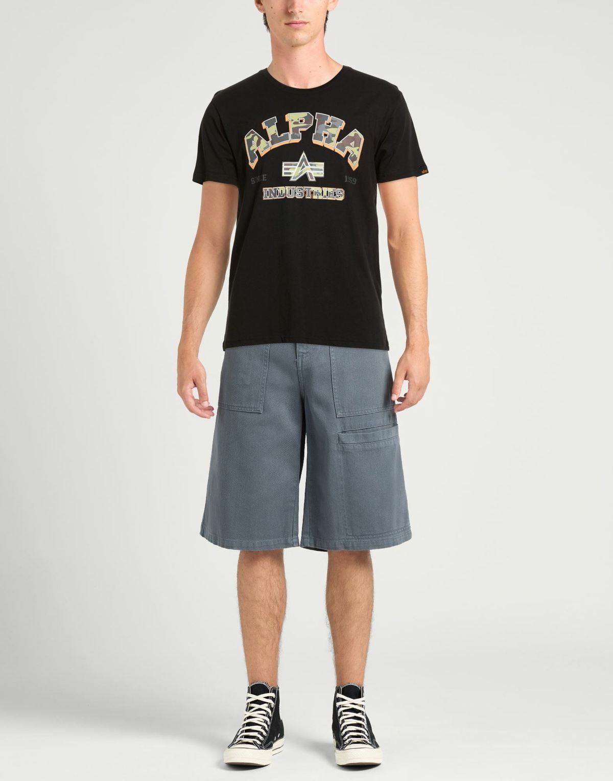 Alpha Industries Mens T-shirt in Black