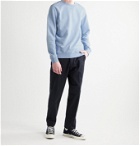 SUNSPEL - Loopback Cotton-Jersey Sweatshirt - Blue