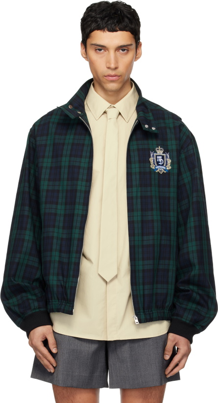 Photo: We11done Green Classic Check Herrington Jacket