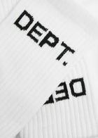 Gallery Dept. Logo-intarsia Cotton-blend Socks - White - One Size