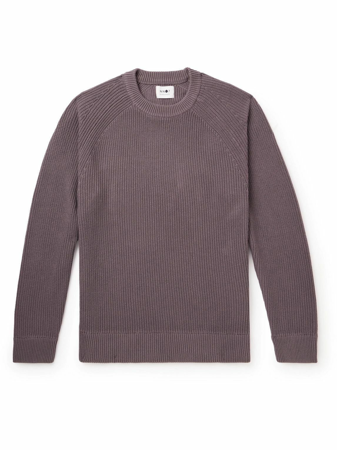 NN07 - Jacobo 6470 Ribbed Cotton Sweater - Purple NN07