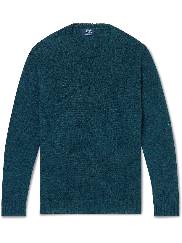 Photo: William Lockie - Virgin Wool Sweater - Blue