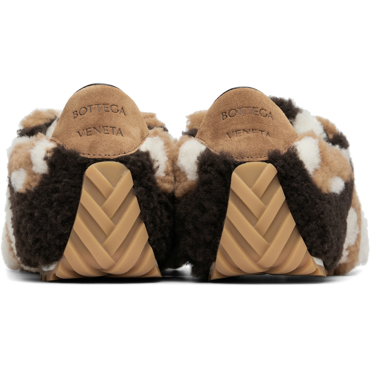 Bottega Veneta Brown & Off-White Orbit Flash Sneakers