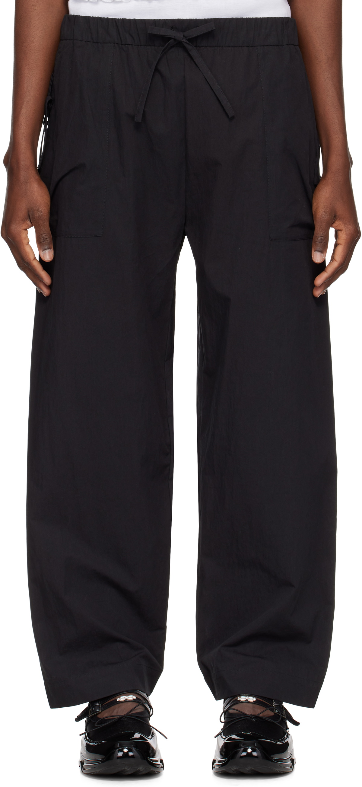 Simone Rocha SSENSE Exclusive Black Drawstring Lounge Pants