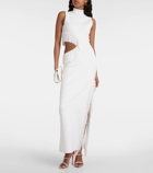 Galvan Nova beaded compact knit gown