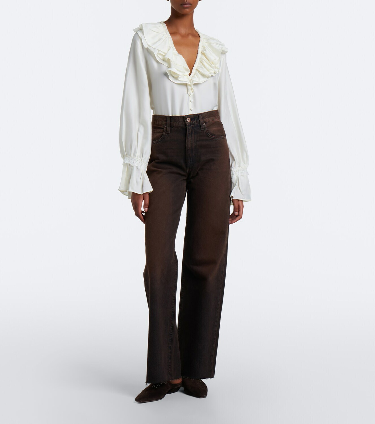SLVRLAKE Grace wide-leg jeans