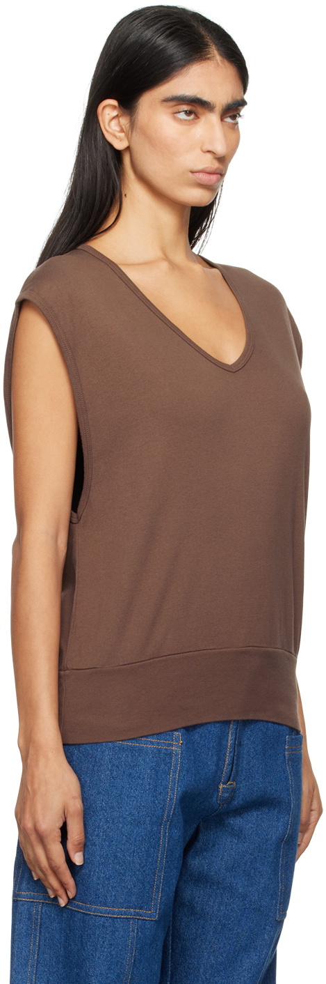 Gil Rodriguez Brown Billie Oversized Tank Top