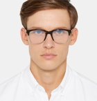 Brioni - Square-Frame Tortoishell Acetate and Silver-Tone Optical Glasses - Men - Tortoiseshell