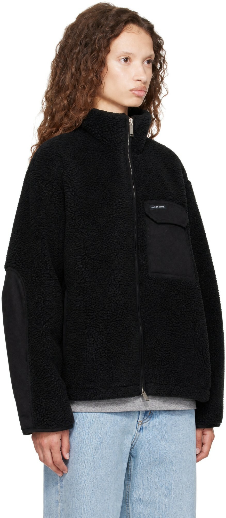 Canada Goose Black Soren Fleece Full Zip Jacket
