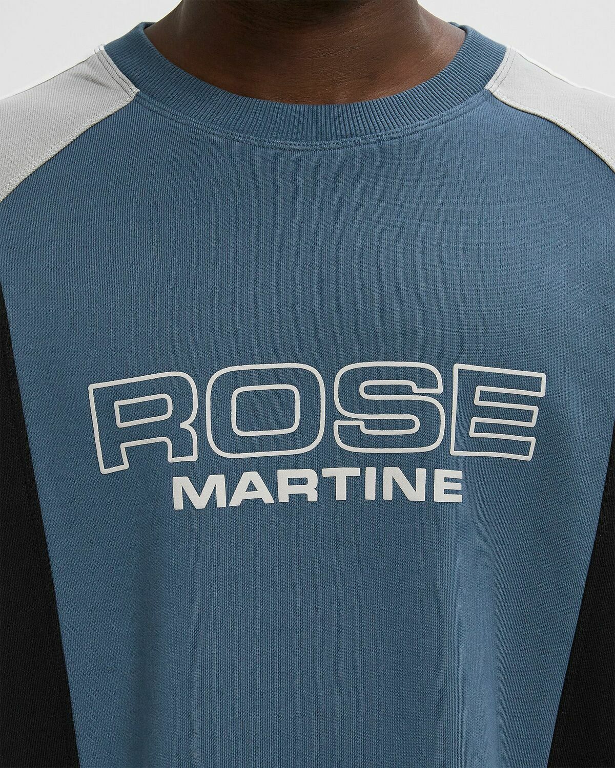 Martine Rose PANELLED SWEATSHIRT Blue Men