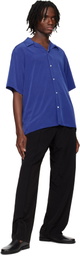 RAINMAKER KYOTO Blue Open Collar S/S Shirt