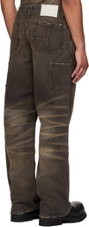 ALEXANDER DIGENOVA Brown Underground Vintage Trousers