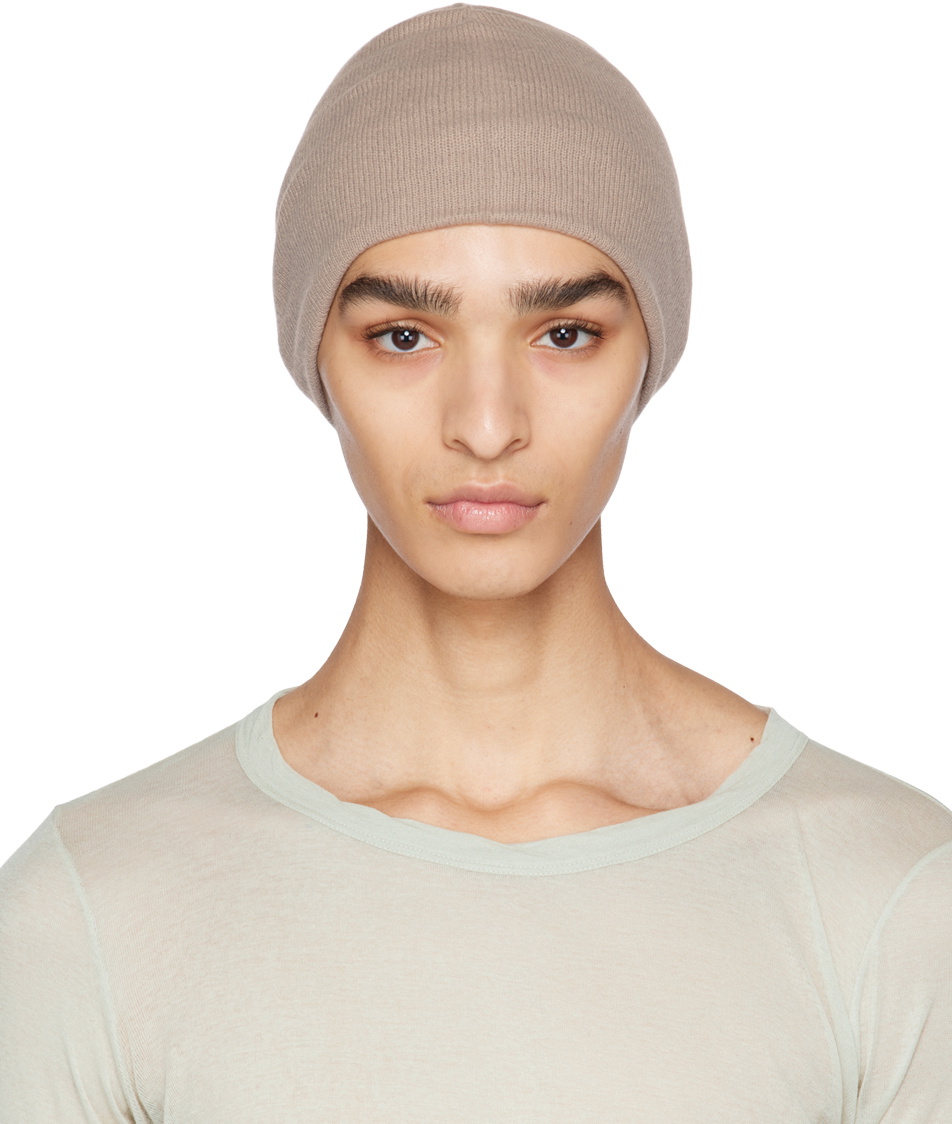 Label Under Construction Taupe Cocoon Beanie
