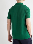 Etro - Logo-Embroidered Cotton-Piqué Polo Shirt - Green