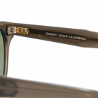 Garrett Leight Men's Ace Sunglasses in Black Glass/Semi Pure G15