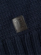 Tod's - Ribbed Merino Wool Sweater - Blue