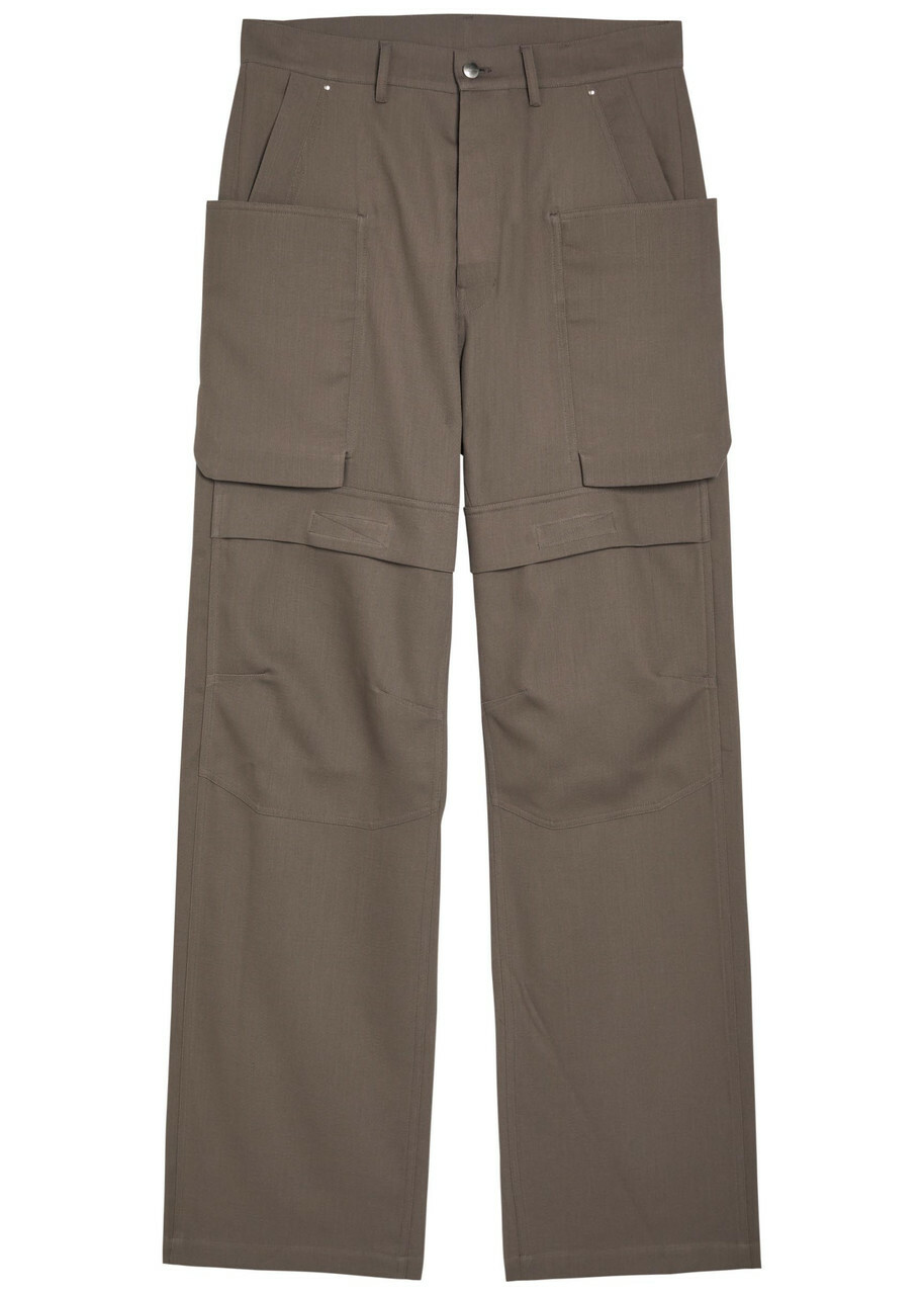 Rick Owens Men's Cargo Cropped Pant in Dust Rick Owens