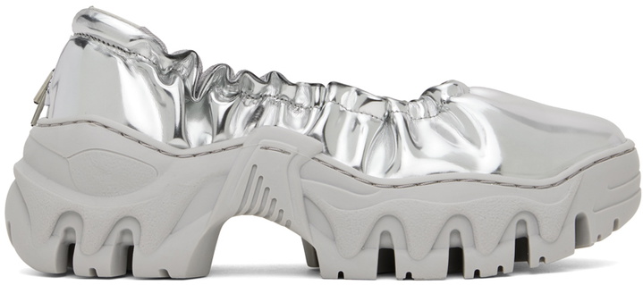 Photo: Rombaut SSENSE Exclusive Silver Boccaccio II Ballerina Flats