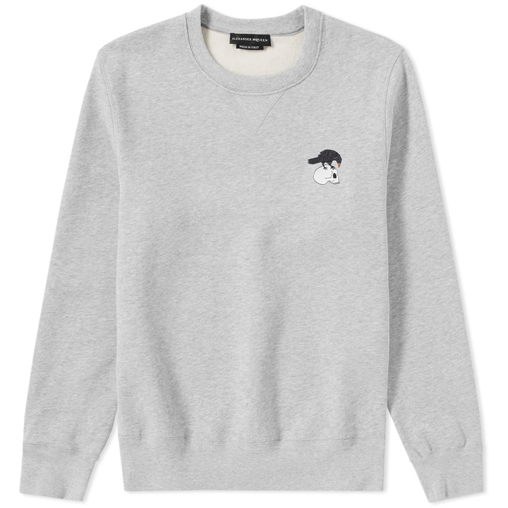 Photo: Alexander McQueen Embroidered Skull Raven Crew Sweat