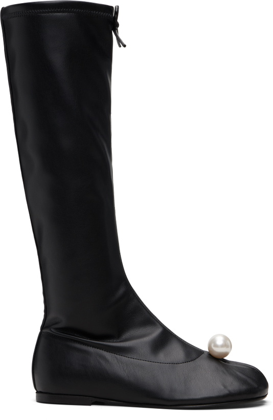 Photo: Sandy Liang Black Pearl Sock Boots