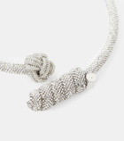 Max Mara Sand crystal-embellished necklace