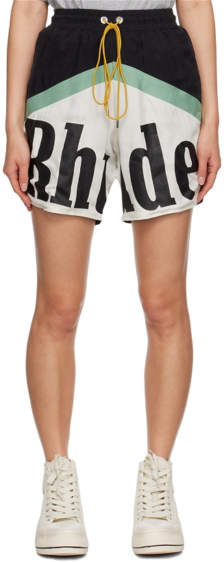 Photo: Rhude Black & White 'Rhude Awakening' Shorts