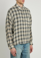 Won Hundred Maza Checked Woven Overshirt Grey