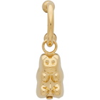 Safsafu Gold Single Gummy Bear Earring