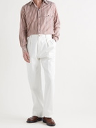 L.E.J - Washed-Silk Shirt - Brown