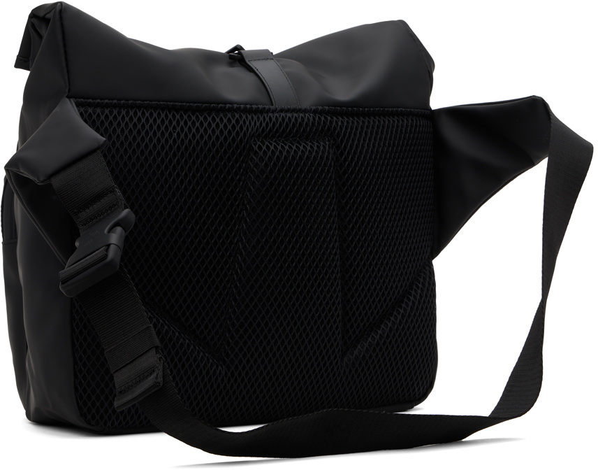 RAINS Black Rolltop Commuter Bag