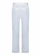 120% Lino White Linen Pants