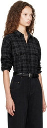 WILLY CHAVARRIA Gray Quilted Overshirt Jacket