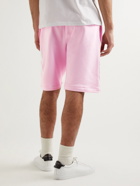 Alexander McQueen - Straight-Leg Webbing-Trimmed Cotton-Jersey Shorts - Pink