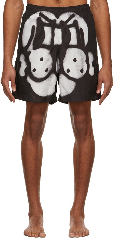 Photo: Givenchy Black Chito Edition Swim Shorts