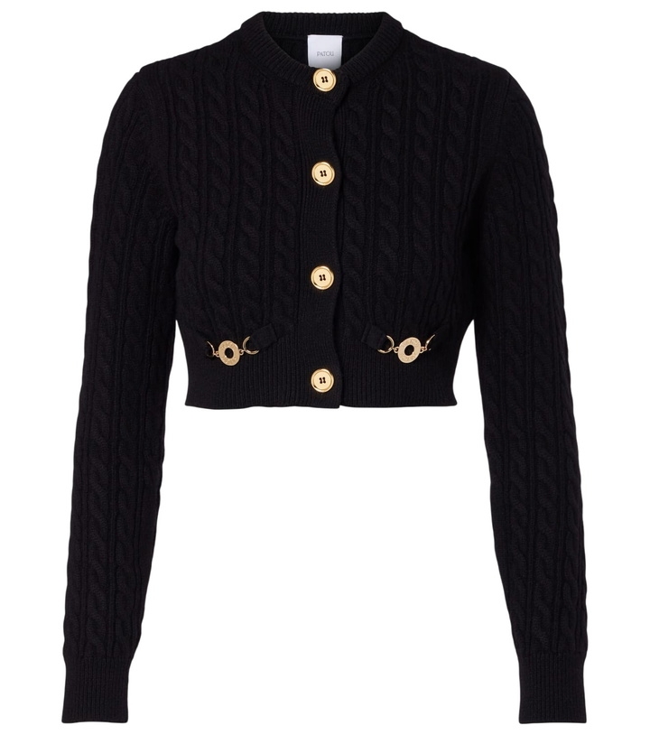 Photo: Patou Cable-knit wool and cashmere cardigan