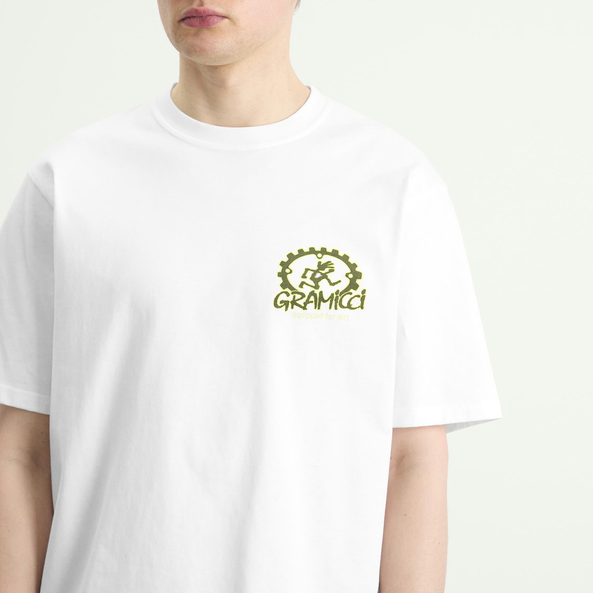 Gramicci Men's Equipped For Dirt T-Shirt in White