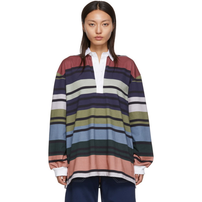 Photo: JW Anderson Multicolor Striped Rugby Polo